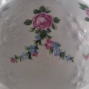 Wallendorf porcelain vase 1764, hand-painted floral decoration.