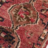 Red Cream Tribal Turkish Runner Rug 88x311Cm SK 18885