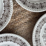 Set of 4 flat plates