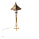 Bamboo and straw floor lamp 1980