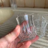 Set of 6 crystal whiskey glasses