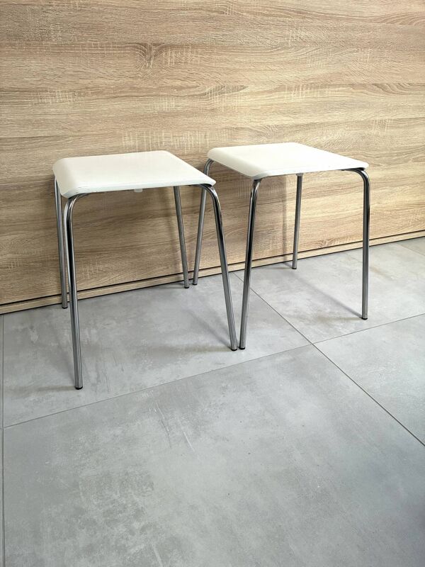 Paire tabourets IKEA Gilbert 1990