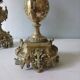 Pair of bronze candlesticks in Louis XVI style – 4 lights – 38 cm