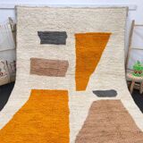 Moroccan rug in natural wool 2.5 x 1.5 m