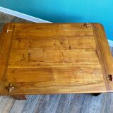 Table basse en bois blond signée Alain Gaubert (XXe siècle )