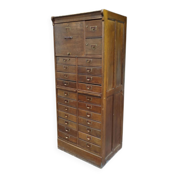 Meuble d'archives en chêne S.M.V., Danemark années 1920–40