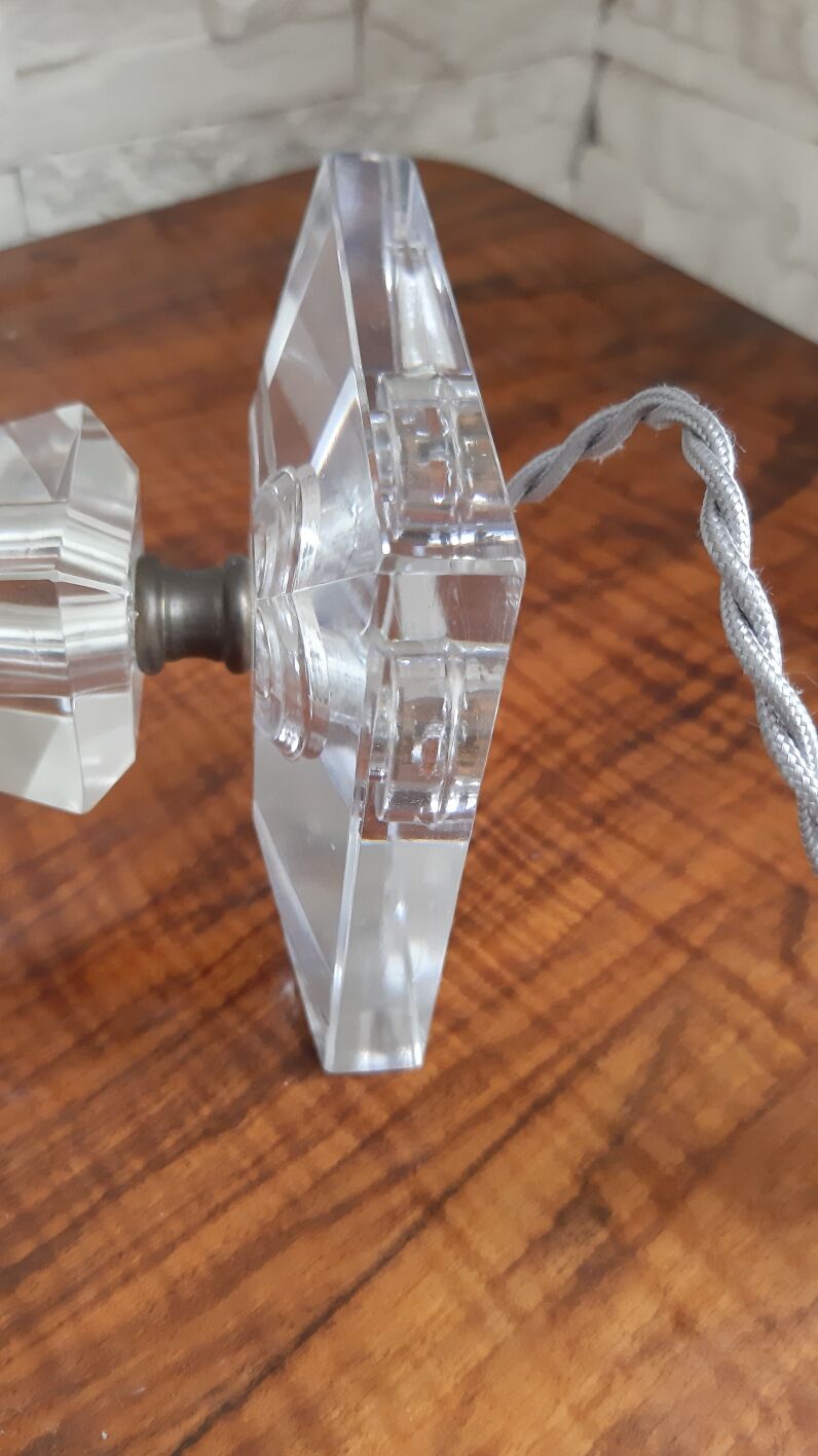 Vintage glass table lamp