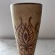 Vallauris stoneware vase signed