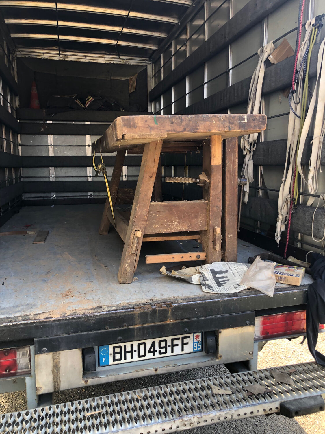 Carpenter's workbench at the beginning of the 20th century