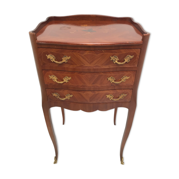 Table en bois de rose style louis XV vintage