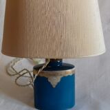 Blue porcelain bedside lamp