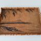 Vintage serving dish in bamboo and rattan Diamond Head Hawaii Tiki 60's