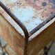 Former hospital bedside table late 19th century early 20th century in metal