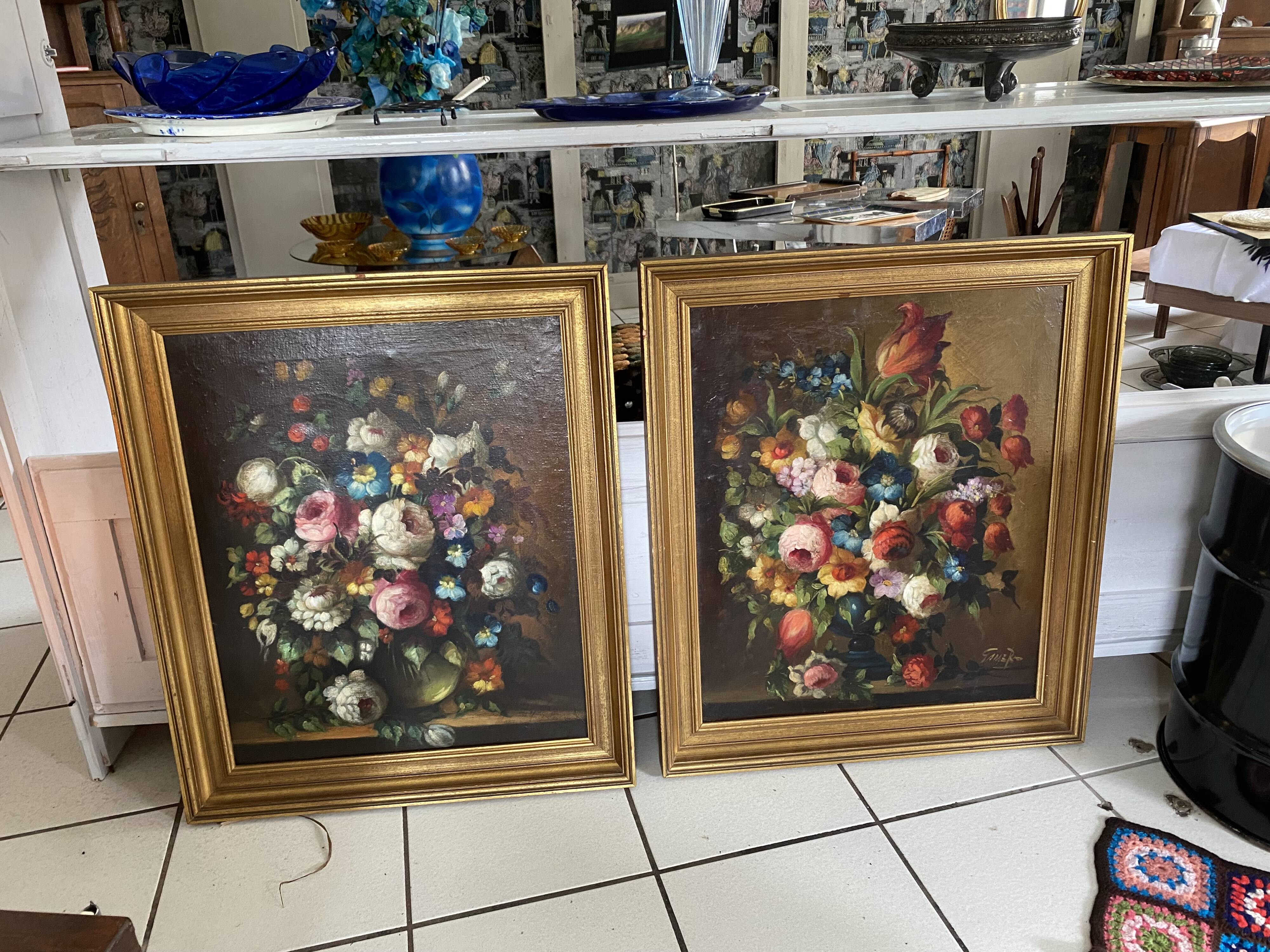 Oil painting / classic floral paintings