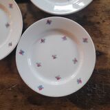 Lunéville KG – assiettes dessert – années 1940