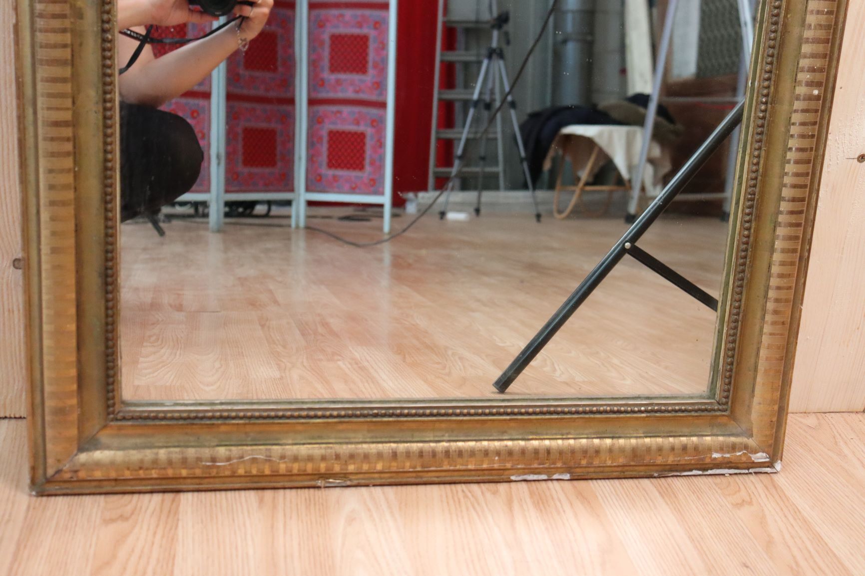 Gilded mirror Louis Philippe  - 94x73cm