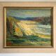 Vintage Modernists Oil Painting Autumn Landscape by Aksel 1960s