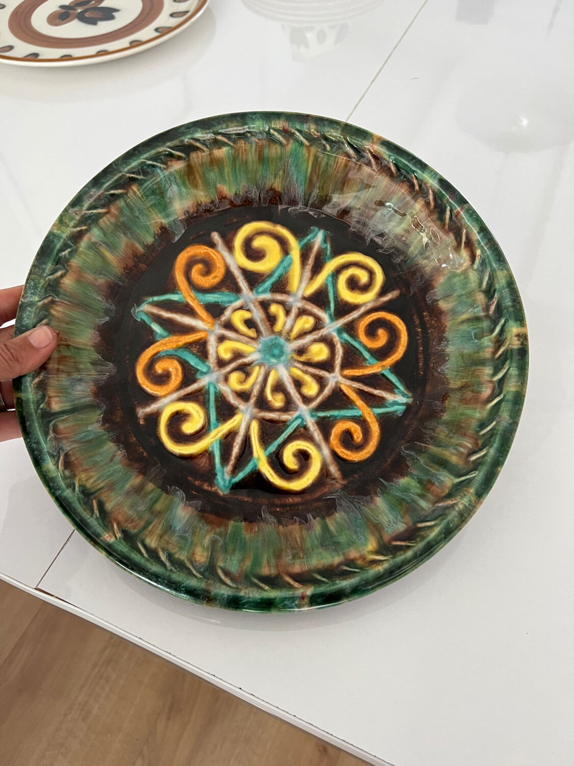 Ceramic dish rene Quillivic Quimper