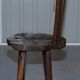 French nursing chair hand-carved in chestnut around 1760