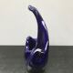 Ancient vase blue ceramics vintage swan shape