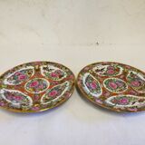 Asian Porcelain Plates Floral Decor