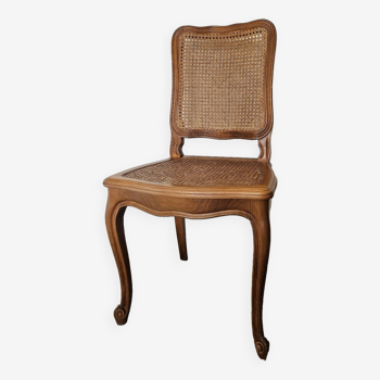 Art Deco oak and cane chair