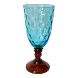 Vase ancien bleu turquoise et ambre