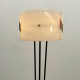 Mid century modern floor lamp in plexiglass & marble
