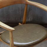 Chaise Arne Wahl Iversen ST-750 en orme, années 1960, Danemark