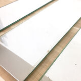 Triptych vintage SNCF wagon mirrors 1980