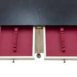 Brutalist bar in ebonized oak, Belgium, 1970