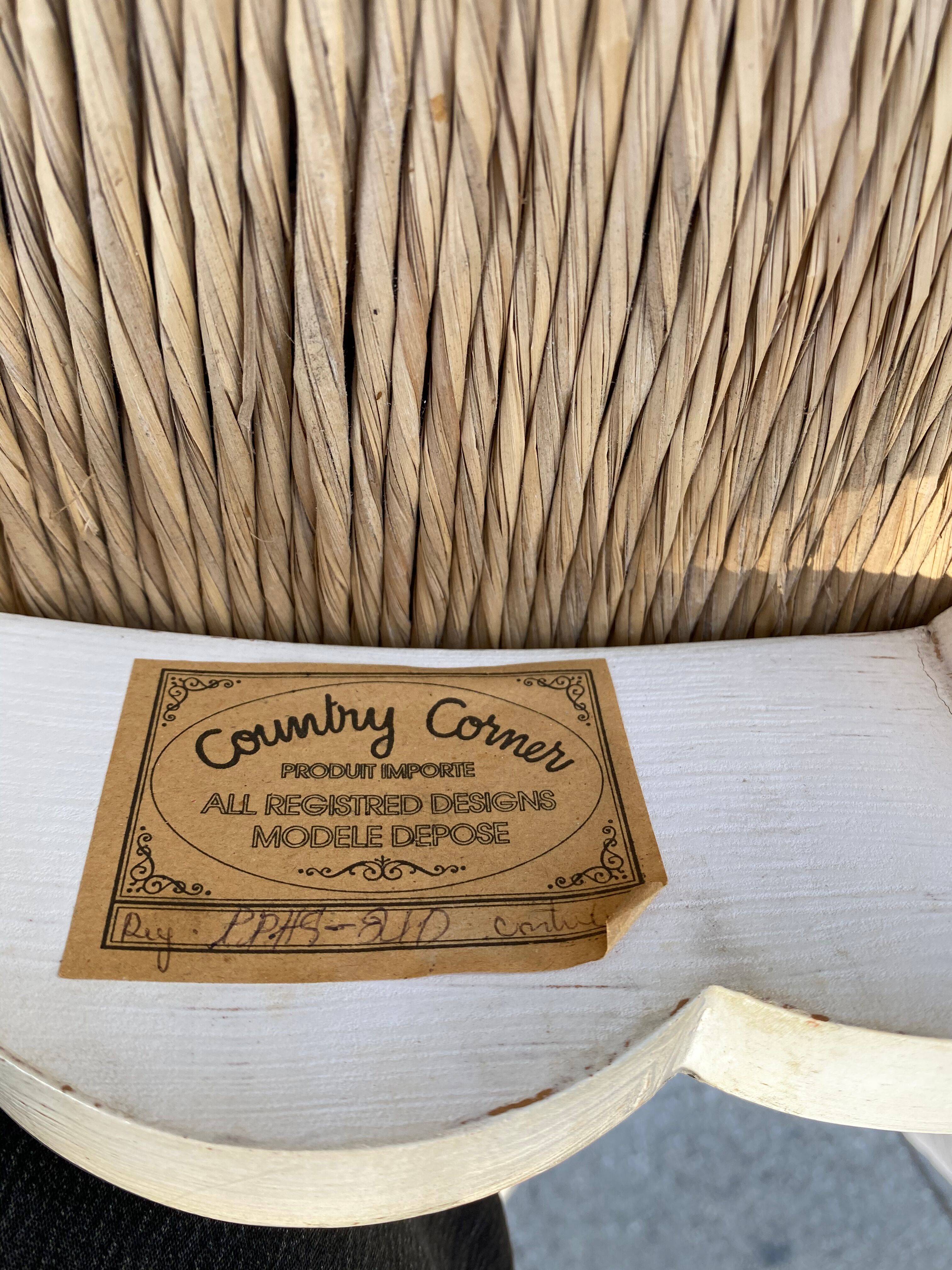 6 Romance Country corner chairs