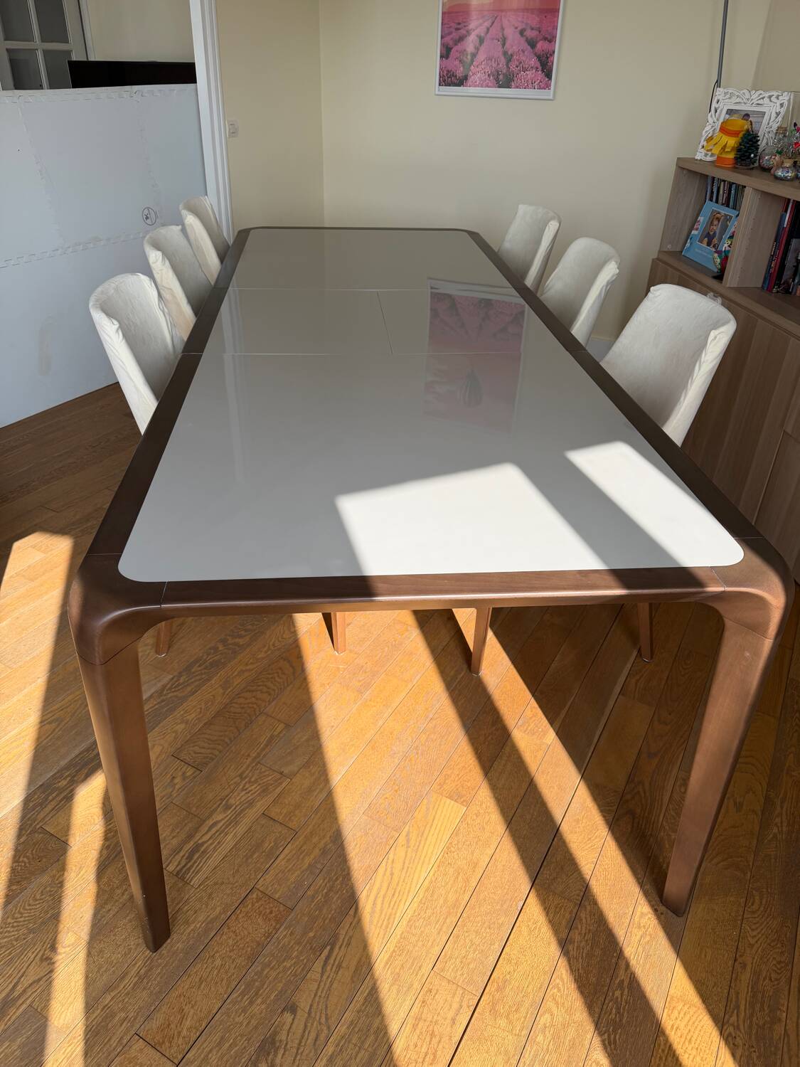 Extensible dining table Roche Bobois “Brio” – 200/260 cm – Designed by S