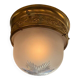 Brass and crystal ceiling light