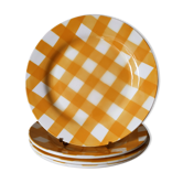 4 Digoin checkered plates