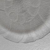 Set of 5 'Flowers' transparent plates by Arcoroc