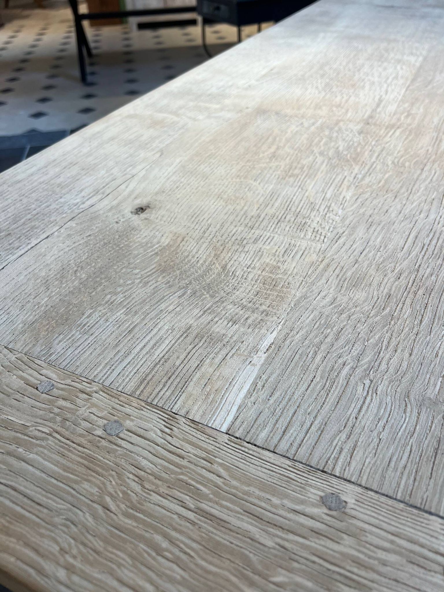 Table de ferme en chêne massif