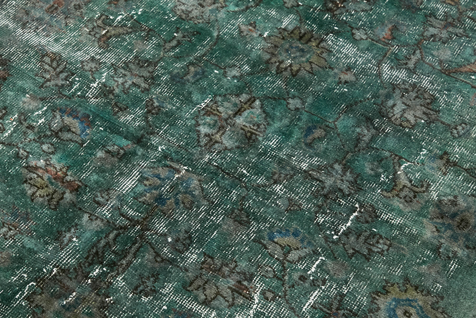 Hand-knotted antique oriental 1970s 154 cm x 237 cm blue carpet