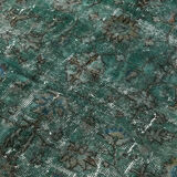 Hand-knotted antique oriental 1970s 154 cm x 237 cm blue carpet