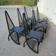 6 curved wooden chairs, Sibau Italy circa 1970