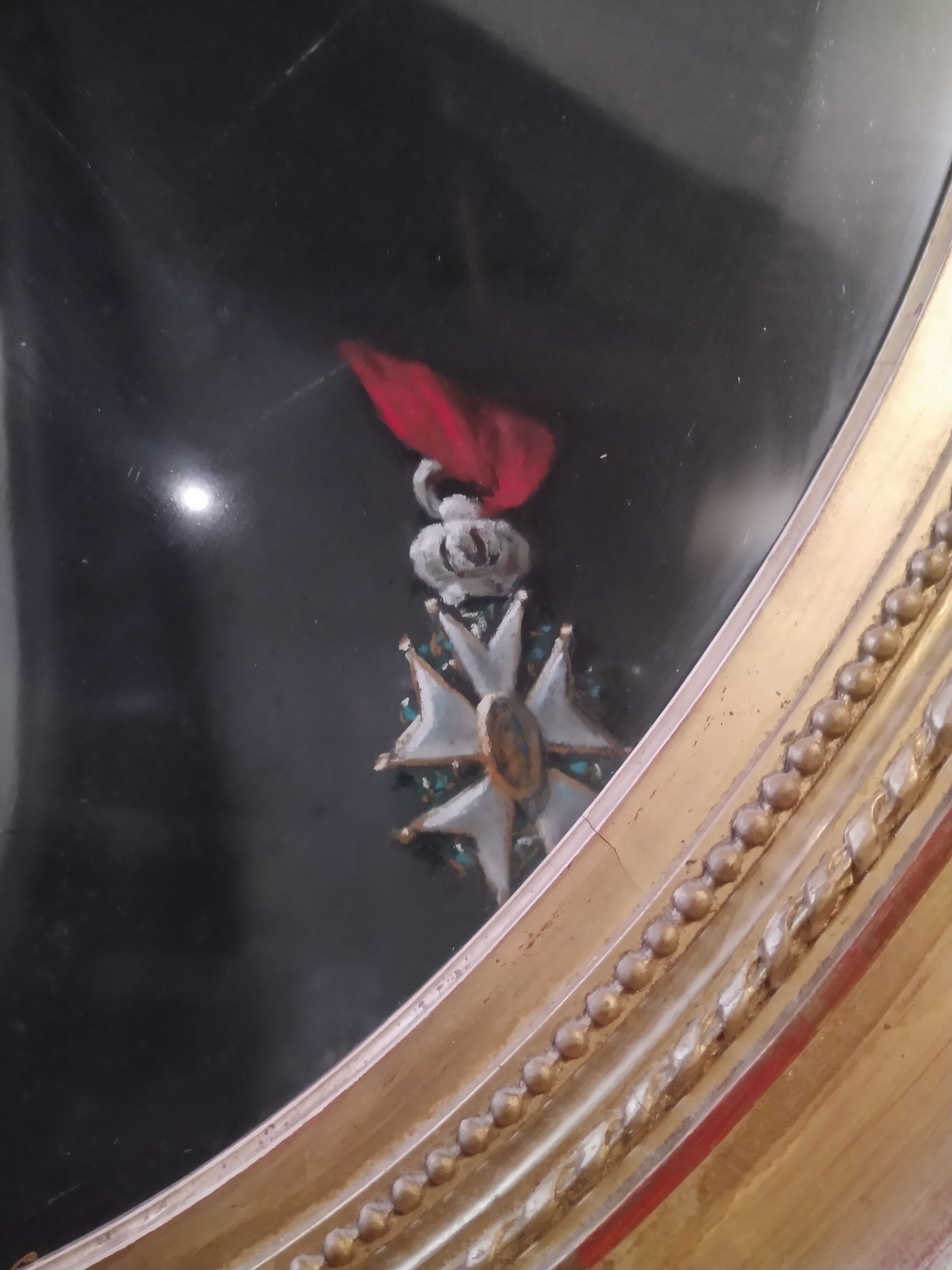 Jean-françois batut (1828–1907) oval pastel