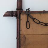 Antique bamboo mirror