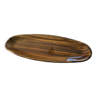 Large vintage ceramic dish by Sarreguemines, circa 1970's