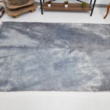 5x7 distressed gray blue hemp carpet232x156cm
