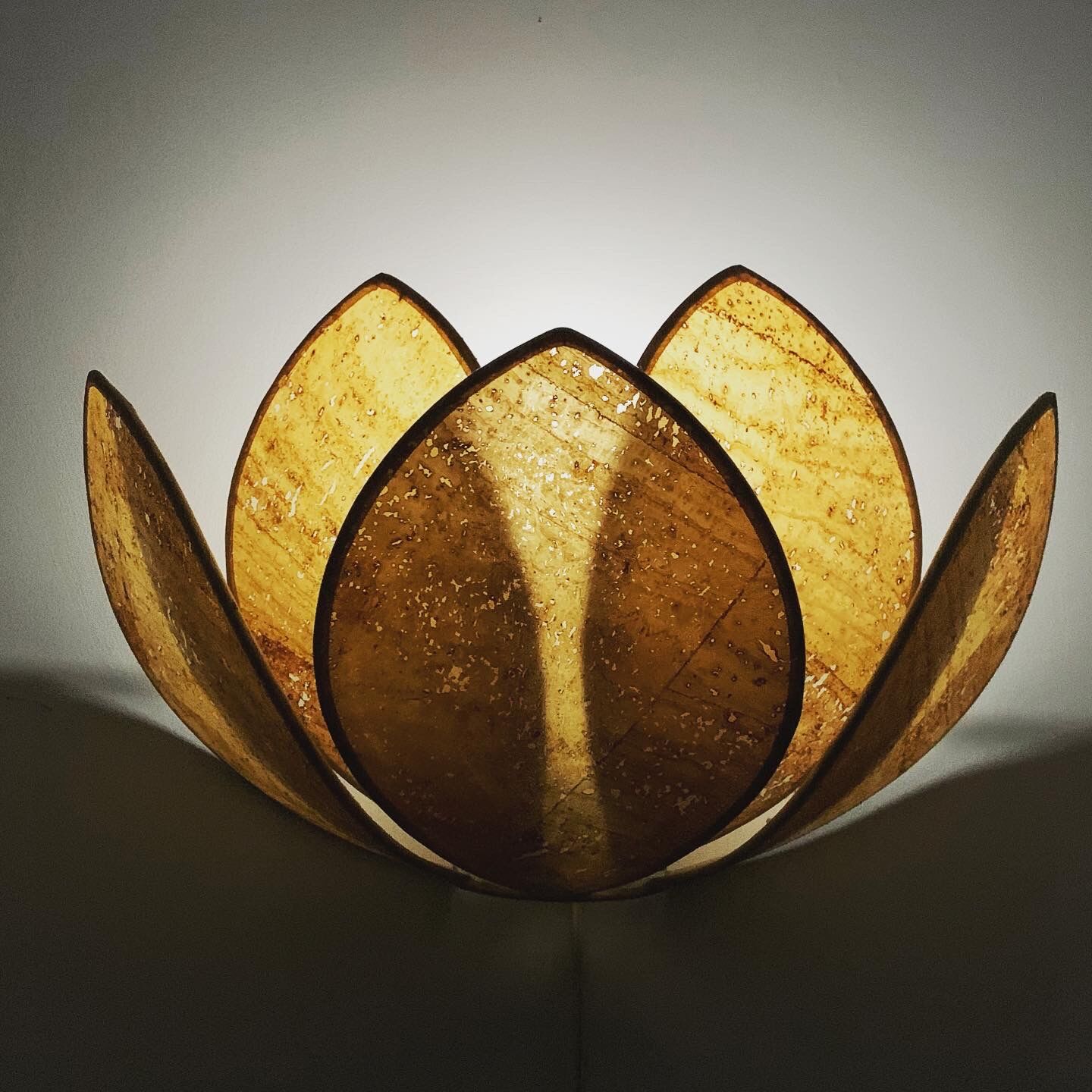 Vintage lotus sconce