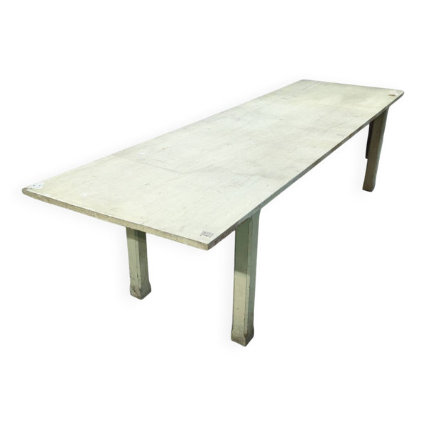 Table d'atelier peinte en blanc — Beyit