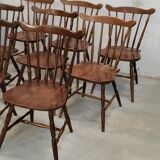 Series of 8 bistro chairs