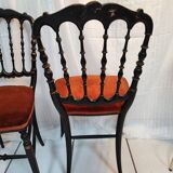 Pair of chairs Napoleon III model Opera