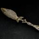 Polish brass fish figurative spoon by SW Warsaw, 1900s