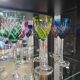 12 coloured cups / glasses Saint-Louis model Chantilly